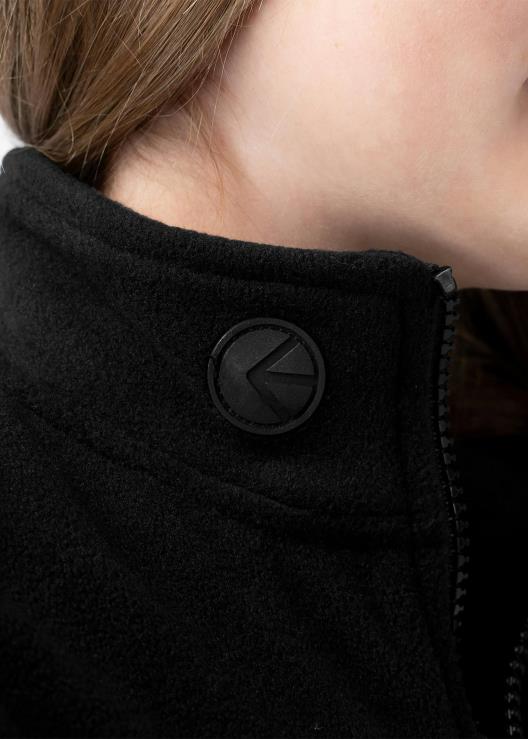 giacca in micropile nera ragazze Ethika 6P2X02033 vestiario