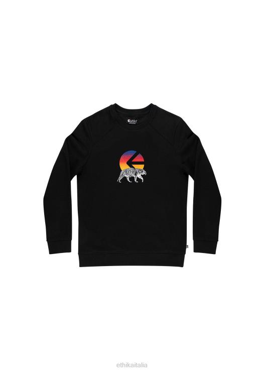 i neri del girocollo tigre ragazze Ethika 6P2X02026 vestiario