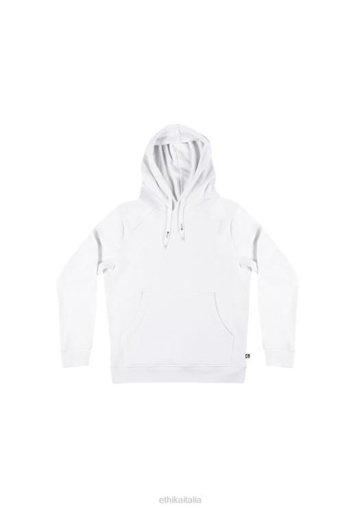 pullover con cappuccio bianco ragazze Ethika 6P2X02030 vestiario