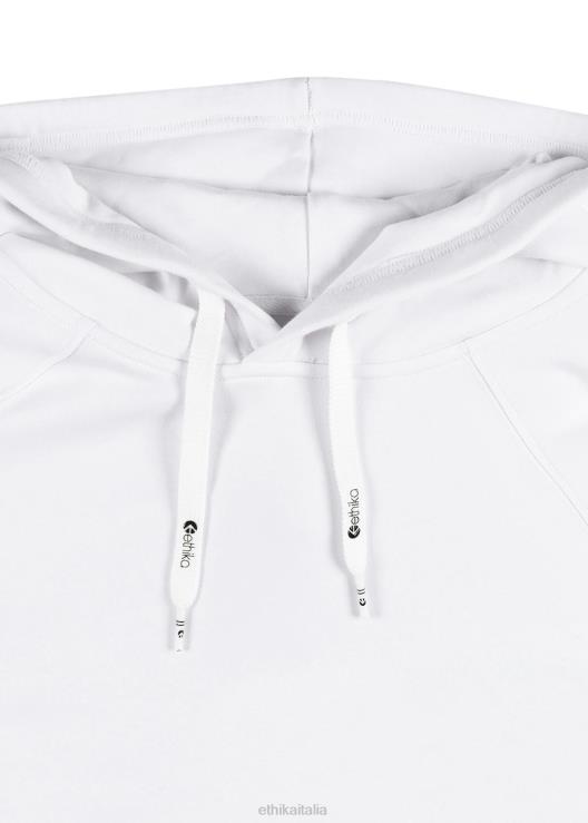 pullover con cappuccio bianco ragazze Ethika 6P2X02030 vestiario