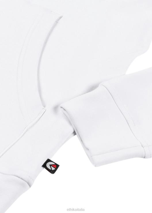 pullover con cappuccio bianco ragazze Ethika 6P2X02030 vestiario
