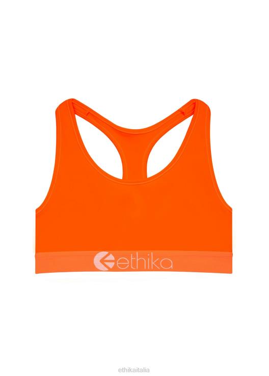 Reggiseno sportivo Jr Subzero Performance arancione neon ragazze Ethika 6P2X01947 vestiario