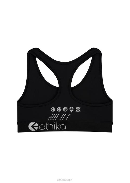 Reggiseno sportivo Jr Subzero Performance nero ragazze Ethika 6P2X01942 vestiario