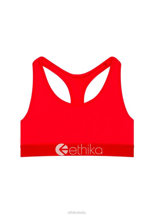Reggiseno sportivo Jr Subzero Performance rosso neon ragazze Ethika 6P2X01945 vestiario