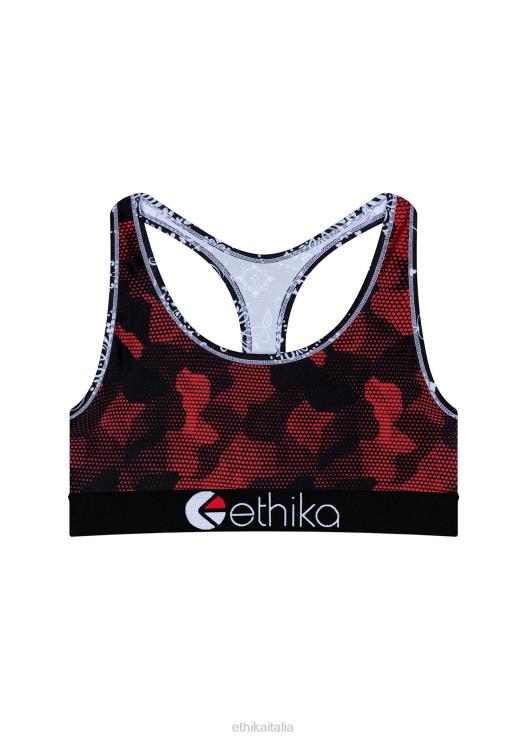 reggiseno sportivo jr in rete paisley ragazze Ethika 6P2X01908 vestiario