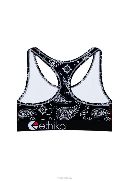 reggiseno sportivo jr in rete paisley ragazze Ethika 6P2X01908 vestiario