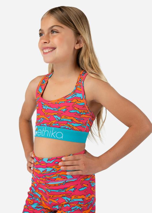 reggiseno sportivo jr powerflux tigre pop ragazze Ethika 6P2X01924 vestiario