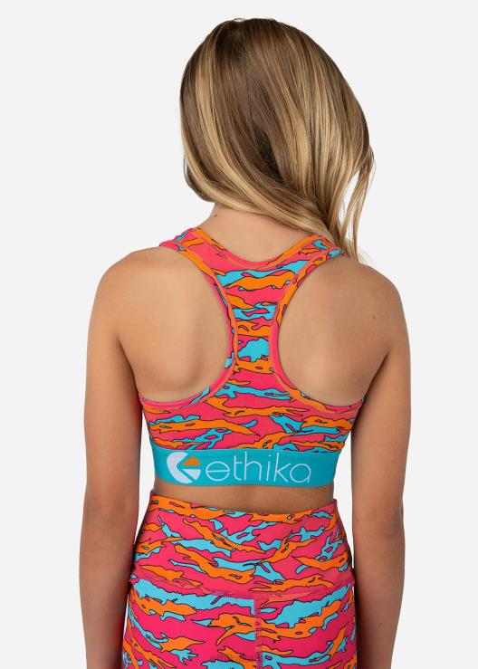 reggiseno sportivo jr powerflux tigre pop ragazze Ethika 6P2X01924 vestiario