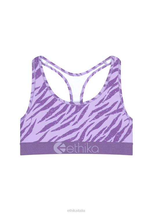 reggiseno sportivo jr subzero performance zebra viola ragazze Ethika 6P2X01934 vestiario