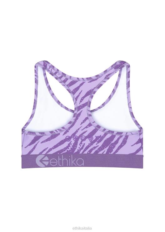 reggiseno sportivo jr subzero performance zebra viola ragazze Ethika 6P2X01934 vestiario