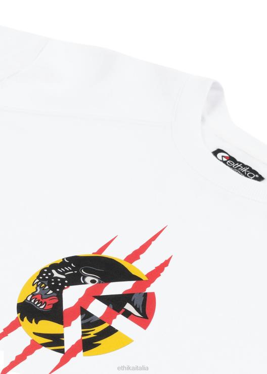 girocollo bianco - attacco rapido ragazzi Ethika 6P2X02025 vestiario