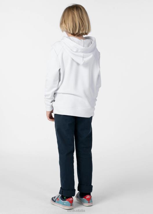 pullover con cappuccio bianco ragazzi Ethika 6P2X02023 vestiario