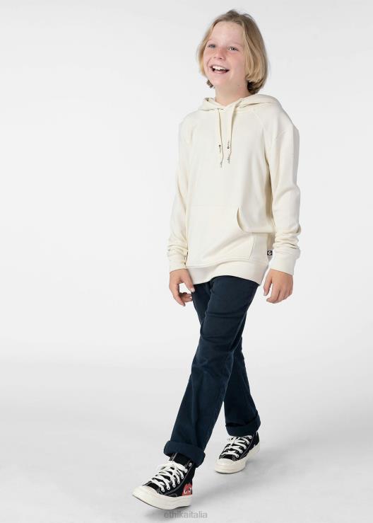 pullover con cappuccio crema ragazzi Ethika 6P2X02020 vestiario