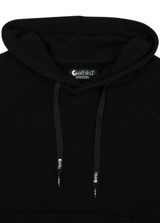 pullover con cappuccio nero ragazzi Ethika 6P2X02019 vestiario