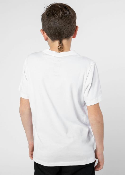 maglietta con grafica logo maglietta bianca ragazzi Ethika 6P2X02011 vestiario