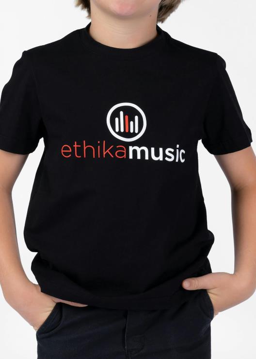 maglietta grafica maglietta musicale nera ragazzi Ethika 6P2X02009 vestiario