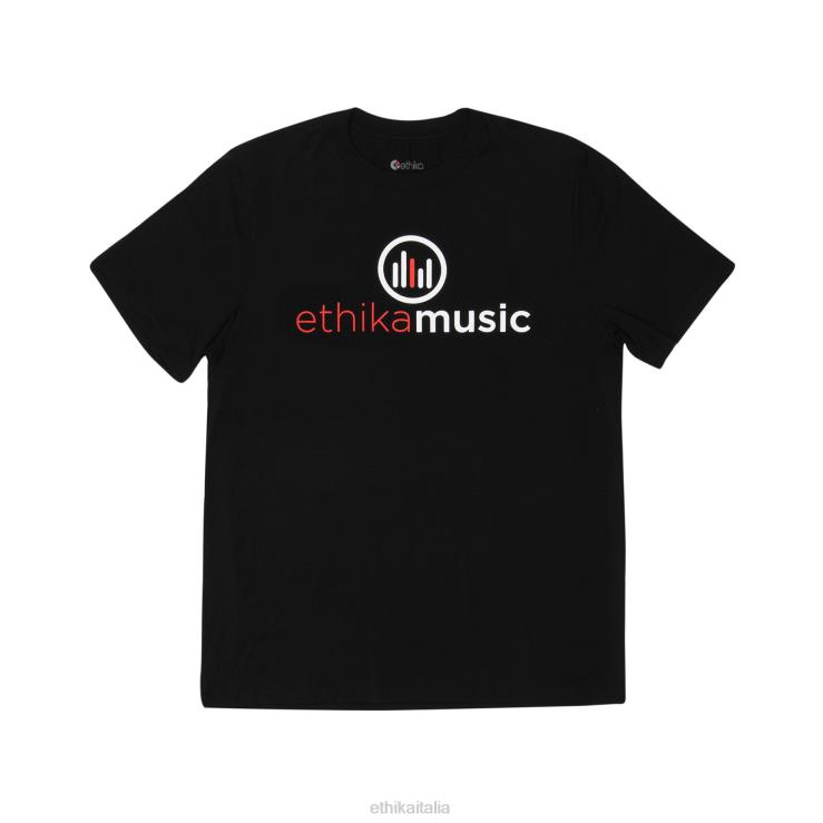 maglietta grafica maglietta musicale nera ragazzi Ethika 6P2X02009 vestiario
