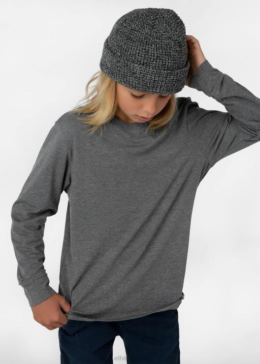 manica lunga - maglietta in modal dalla vestibilità classica erica ragazzi Ethika 6P2X02006 vestiario