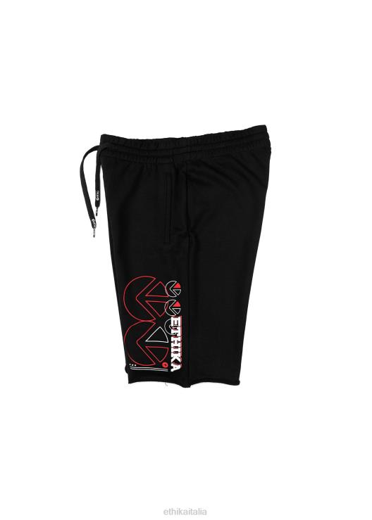 shorts in felpa con bordi grezzi - cinetica ragazzi Ethika 6P2X02050 vestiario