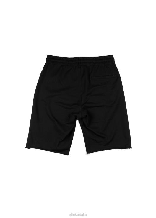 shorts in felpa con bordi grezzi - cinetica ragazzi Ethika 6P2X02050 vestiario