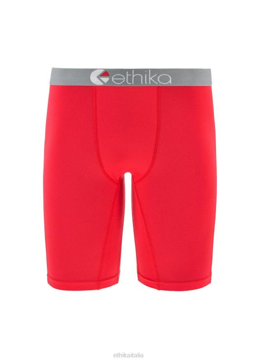 fiocco microrete performance rosso ragazzi Ethika 6P2X01662 vestiario