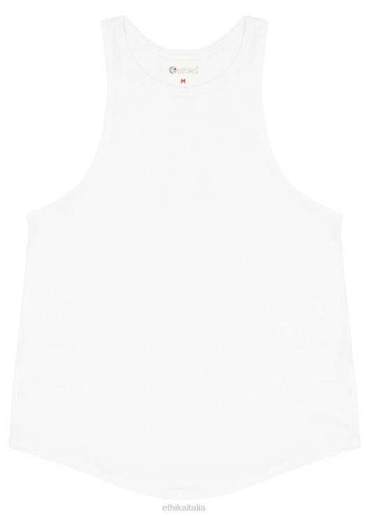canotta a collo alto - bianca donne Ethika 6P2X01394 vestiario