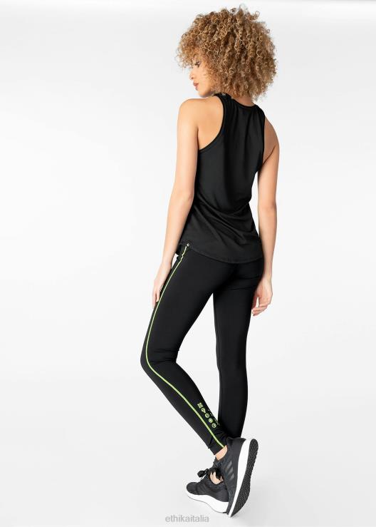 canotta a collo alto in microrete performante donne Ethika 6P2X01395 vestiario