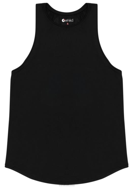 canotta a collo alto in microrete performante donne Ethika 6P2X01395 vestiario