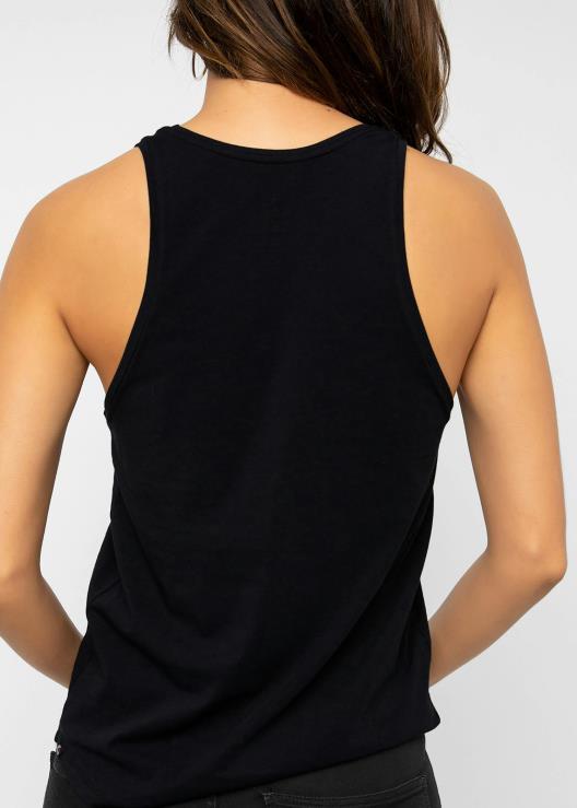 canotta a collo alto - nera donne Ethika 6P2X01393 vestiario