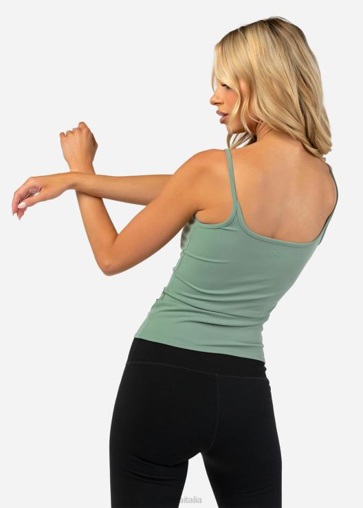canotta contorno - salvia donne Ethika 6P2X01388 vestiario