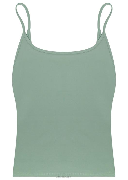 canotta contorno - salvia donne Ethika 6P2X01388 vestiario