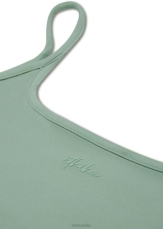 canotta contorno - salvia donne Ethika 6P2X01388 vestiario