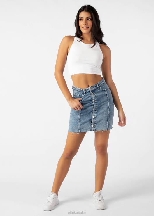 canotta corta - bianca donne Ethika 6P2X01392 vestiario