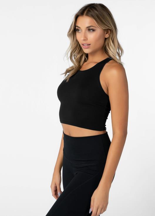 canotta corta - nera donne Ethika 6P2X01389 vestiario