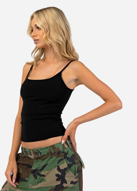 contorno canotta - nero donne Ethika 6P2X01386 vestiario