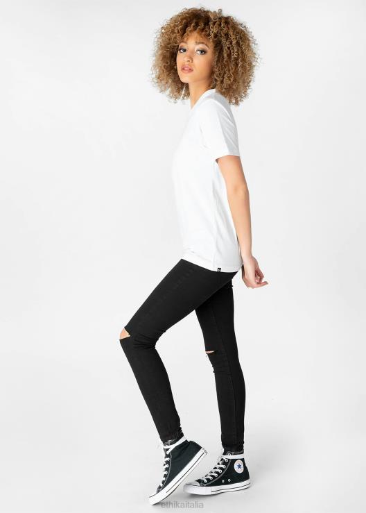 la maglietta aderente in modale dell'equipaggio - bianca donne Ethika 6P2X01411 vestiario