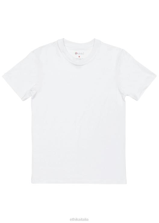 la maglietta aderente in modale dell'equipaggio - bianca donne Ethika 6P2X01411 vestiario