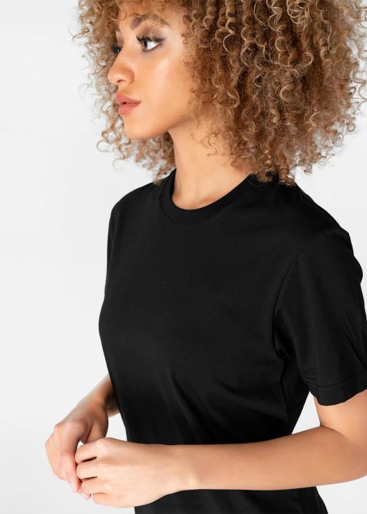 la maglietta aderente in modale dell'equipaggio - nera donne Ethika 6P2X01409 vestiario