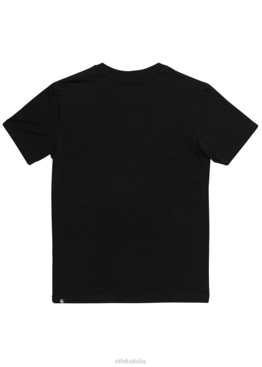 la maglietta aderente in modale dell'equipaggio - nera donne Ethika 6P2X01409 vestiario