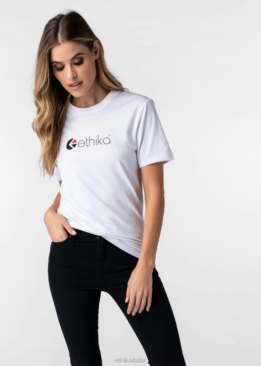 la maglietta modale aderente con logo donne Ethika 6P2X01407 vestiario