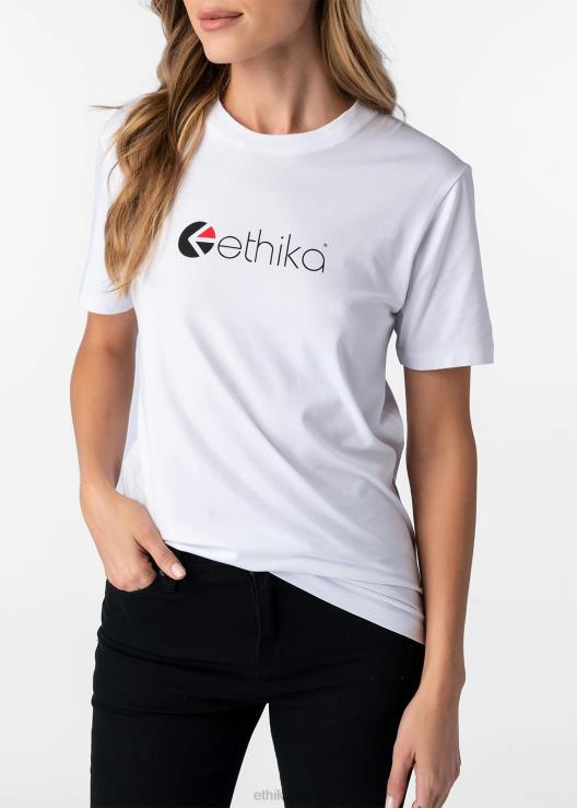 la maglietta modale aderente con logo donne Ethika 6P2X01407 vestiario