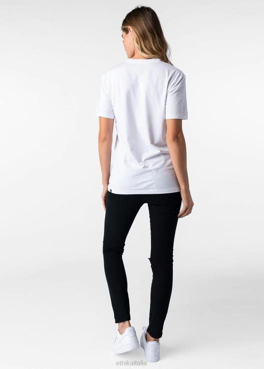 la maglietta modale aderente con logo donne Ethika 6P2X01407 vestiario