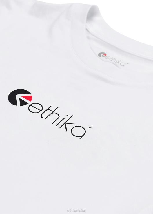 la maglietta modale aderente con logo donne Ethika 6P2X01407 vestiario