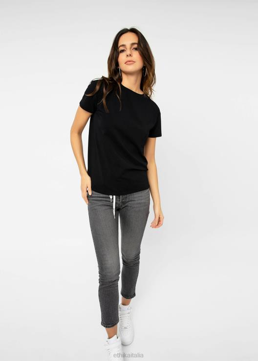 maglietta del fidanzato nera donne Ethika 6P2X01412 vestiario