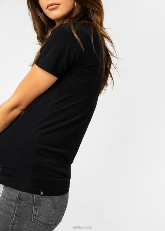 maglietta del fidanzato nera donne Ethika 6P2X01412 vestiario