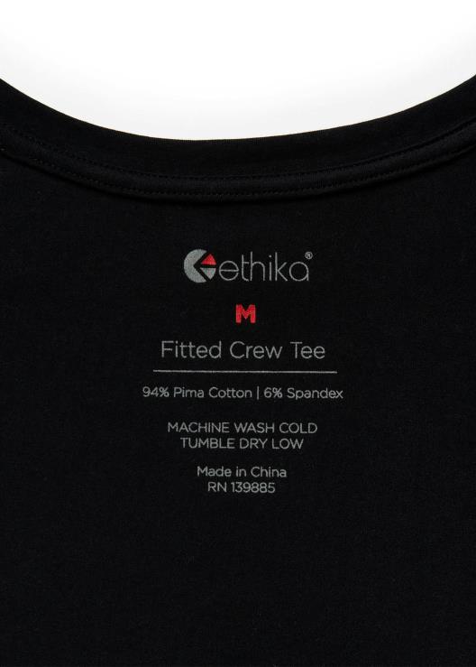 maglietta del fidanzato nera donne Ethika 6P2X01412 vestiario