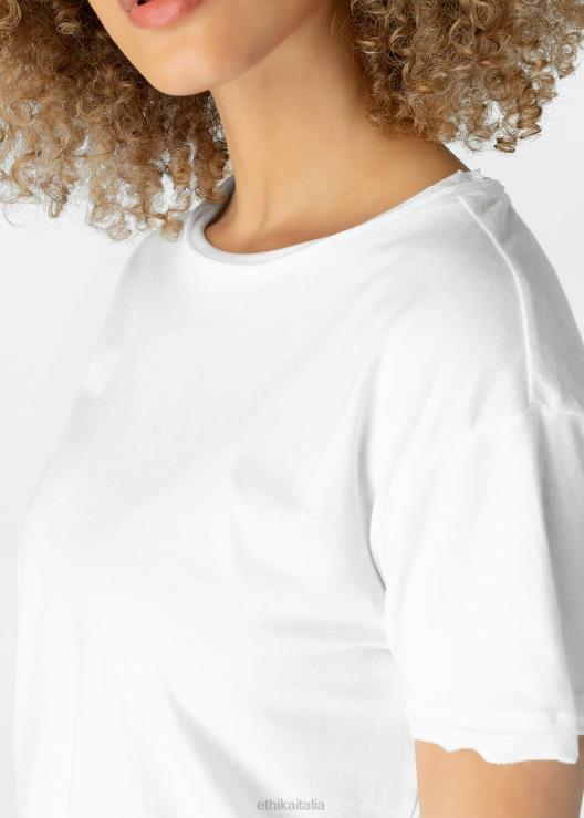 maglietta invecchiata - bianca donne Ethika 6P2X01408 vestiario