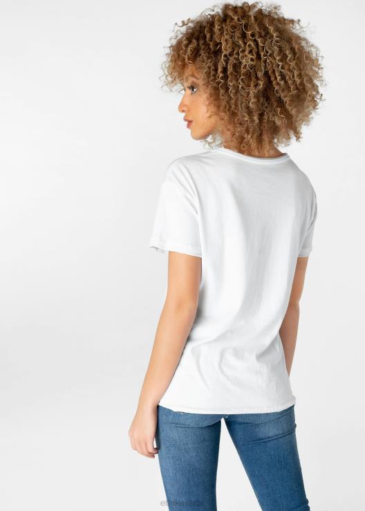 maglietta invecchiata - bianca donne Ethika 6P2X01408 vestiario