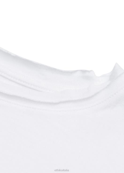 maglietta invecchiata - bianca donne Ethika 6P2X01408 vestiario