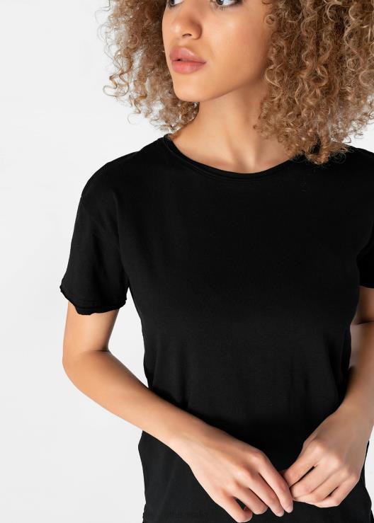 maglietta invecchiata - nera donne Ethika 6P2X01399 vestiario